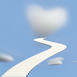 stairs to cloud heart 800x800