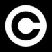 copyright black white